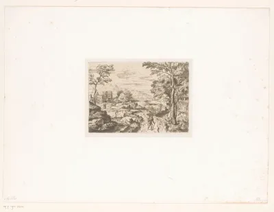 Facsimile d'une eau-forte tres rare de Francisque Millet