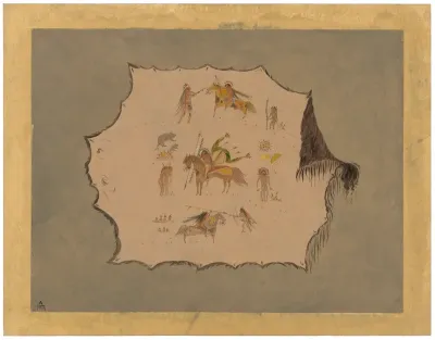 Facsimile of a Pawnee Doctor's Robe with Fantastic Professional Designs