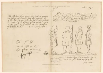 Facsimile of the proportions of Garrick and Quin