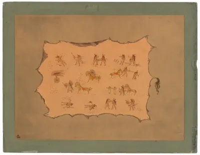 Facsimile of the Robe of Mah-to-toh-pa - Mandan