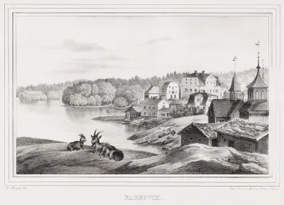 Fagervik, illustration for Finland Depicted in Drawings, booklets XX and XXI