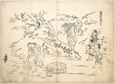 Fagot–gatherer Finds Boy with Sparrow