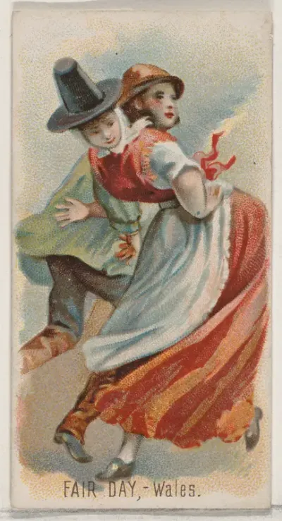 Fair Day, Wales, from the Holidays series (N80) for Duke brand cigarettes