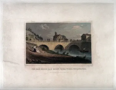 Fair Mount water works, Philadelphia: with the Race Bridge