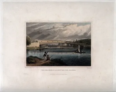 Fair Mount Water Works, Philadelphia: with Upper Ferry Bridge