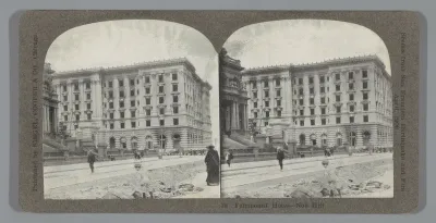 Fairmount Hotel na de aardbeving in San Francisco