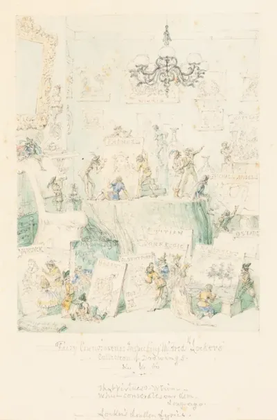 Fairy Connoisseurs Inspecting Mr. Frederick Locker's Collection of Drawings