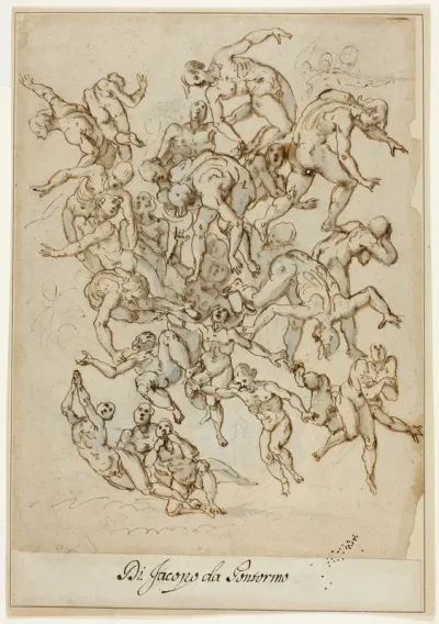 Fall of the Damned (recto) Male Torso (verso)