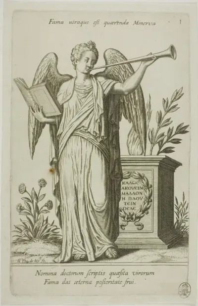 Fame, plate 1 from Parnassus Biceps