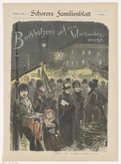 Familie Buchholz op de kerstmarkt