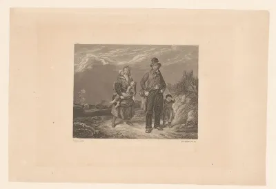 Familie onderweg