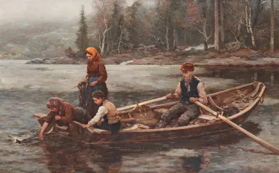 Family fishing