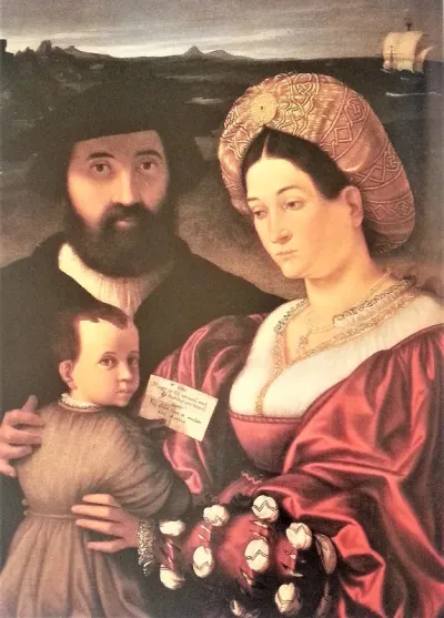 Family portrait of Giovannino of Bertolino Casotti