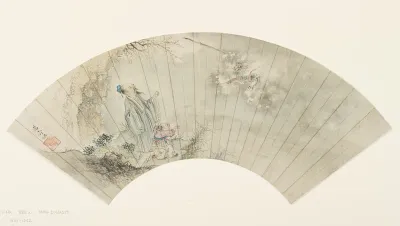 Fan Painting of a Daoist Magician