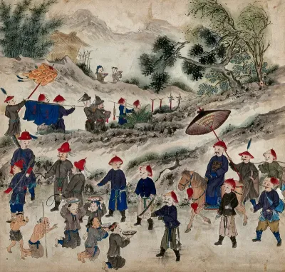 Fanfare for the arrival of Chinese emissaries in Formosa