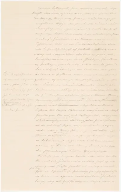 Fanny Sinebrychoff's gift deed, the first draft