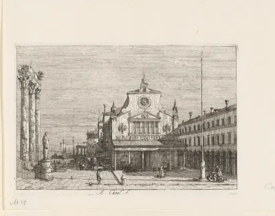 Fantasiegezicht op de S. Giacomo di Rialto