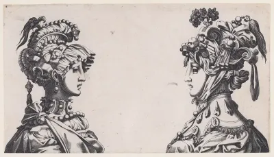 Fantastical Masked Female Heads
