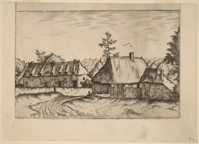 Farm and Row of Houses