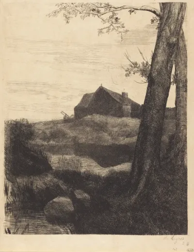 Farm with Large Tree (La ferme au grand arbre)