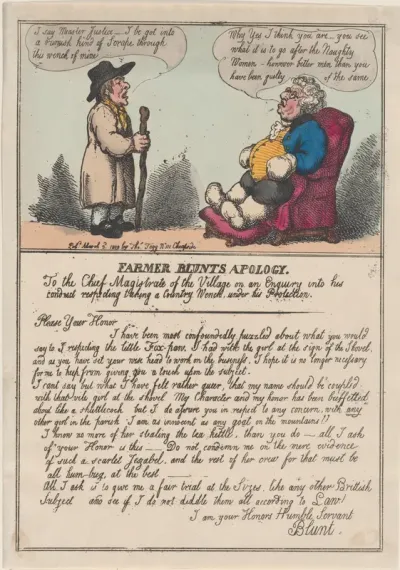 Farmer Blunt's Apology