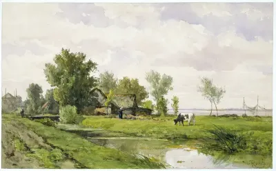 Farmhouse by a Ditch