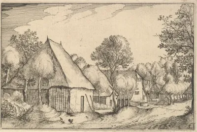 Farmyard, plate 5  from "Regiunculae et Villae Aliquot Ducatus Brabantiae"