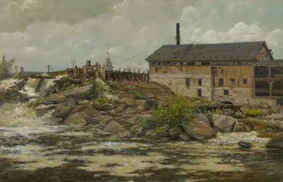 Farnham's Mill at St. Anthony Falls, Minneapolis