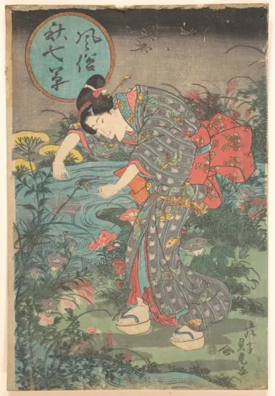 Fashionable Seven Autumn Plants (Fūzoku aki nanakusa)