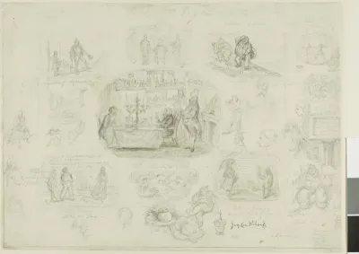 Fashions and Frights of 1829 (recto); Angels Ever Bright and Fair (verso)