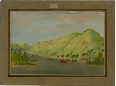 Father Hennepin Leaving the Mississippi to Join La Salle.  May 8, 1680