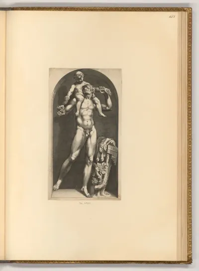 Faun trägt den jungen Bacchus