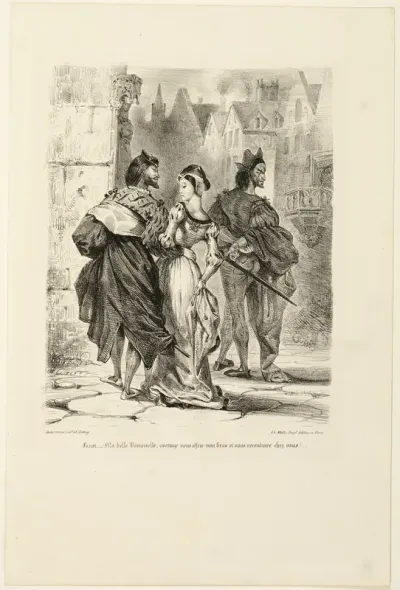 Faust Trying to Seduce Marguerite, from Faust