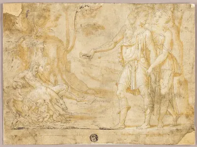Faustulus and Merentia Discover Romulus and Remus
