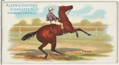 Favor, from The World's Racers series (N32) for Allen & Ginter Cigarettes
