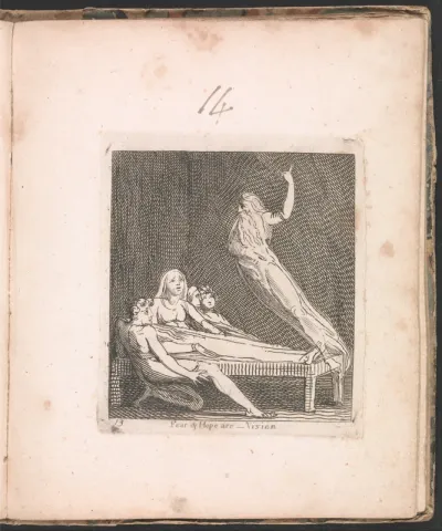 Fear and Hope are...Vision, plate 14 from For Children. The Gates of Paradise