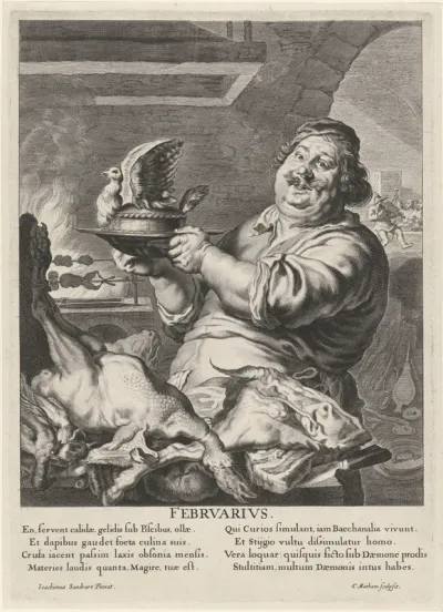 Februari: Kok met een pastei