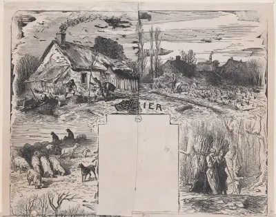 February, from "Album of Rustic Subjects"