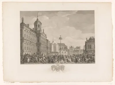 Feest der Vrijheid op de Dam te Amsterdam, 4 maart 1795