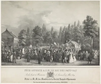 Feest in de Harmonie te Antwerpen, 1829