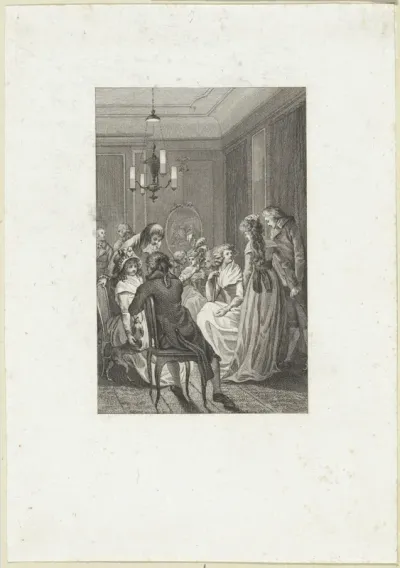 Feestelijke bijeenkomst in een vertrek