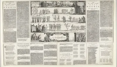 Feestelijke optocht in Wormer, ter ere van de vrede van Munster, 1648