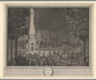 Feestelijkheden bij de Porte Mars te Reims