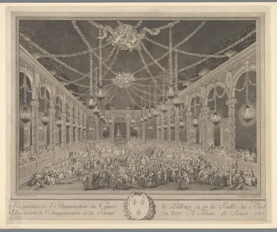 Feestelijkheden in een balzaal te Reims