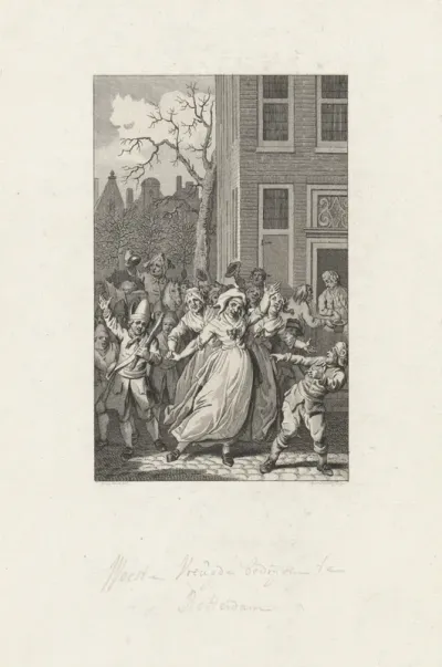 Feestelijkheden te Rotterdam op de verjaardag van de prins, 1783
