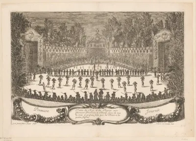 Feestmaal in de tuinen van Versailles