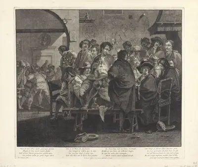 Feestmaal van de Bentvueghels, ca. 1700