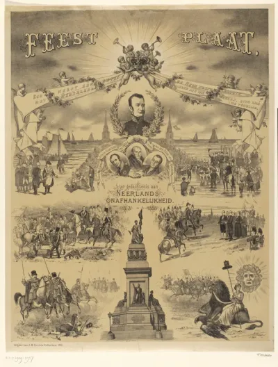 Feestplaat ter gedachtenis aan Neêrlands Onafhankelijkheid, 1813-1888
