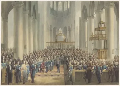 Feestviering ter ere van de oudstrijders van 1813-1815, 1865
