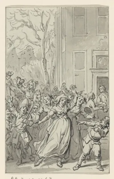 Feestvreugde te Rotterdam op de verjaardag van Willem V, 8 maart 1783